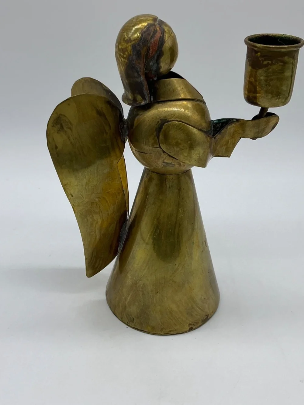 Brass Angel Candle Holder Vintage
